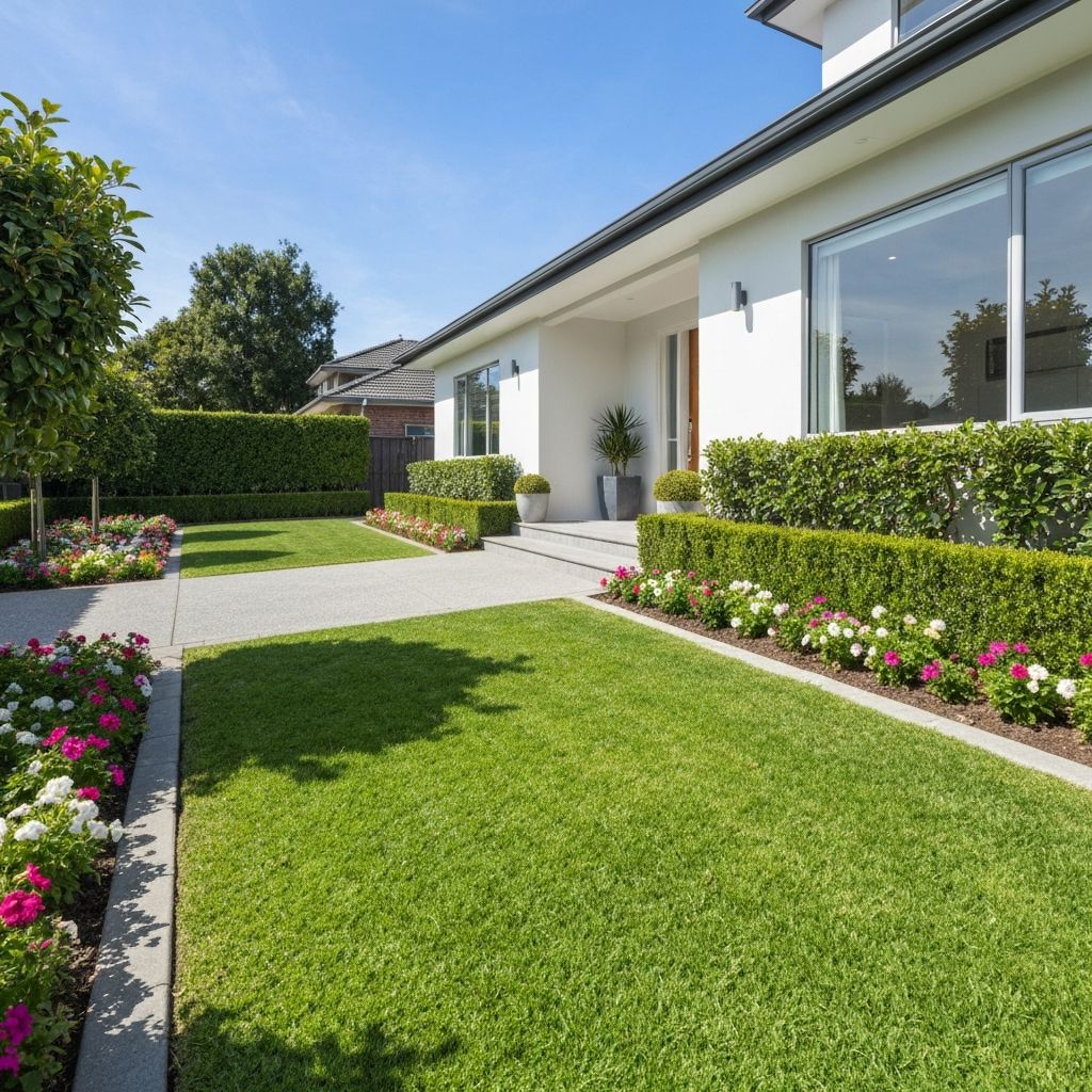 Beautiful well-maintained home exterior